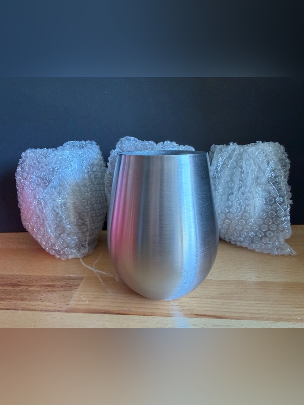 Stainless Steel Insulated Wine Tumbler - Silver